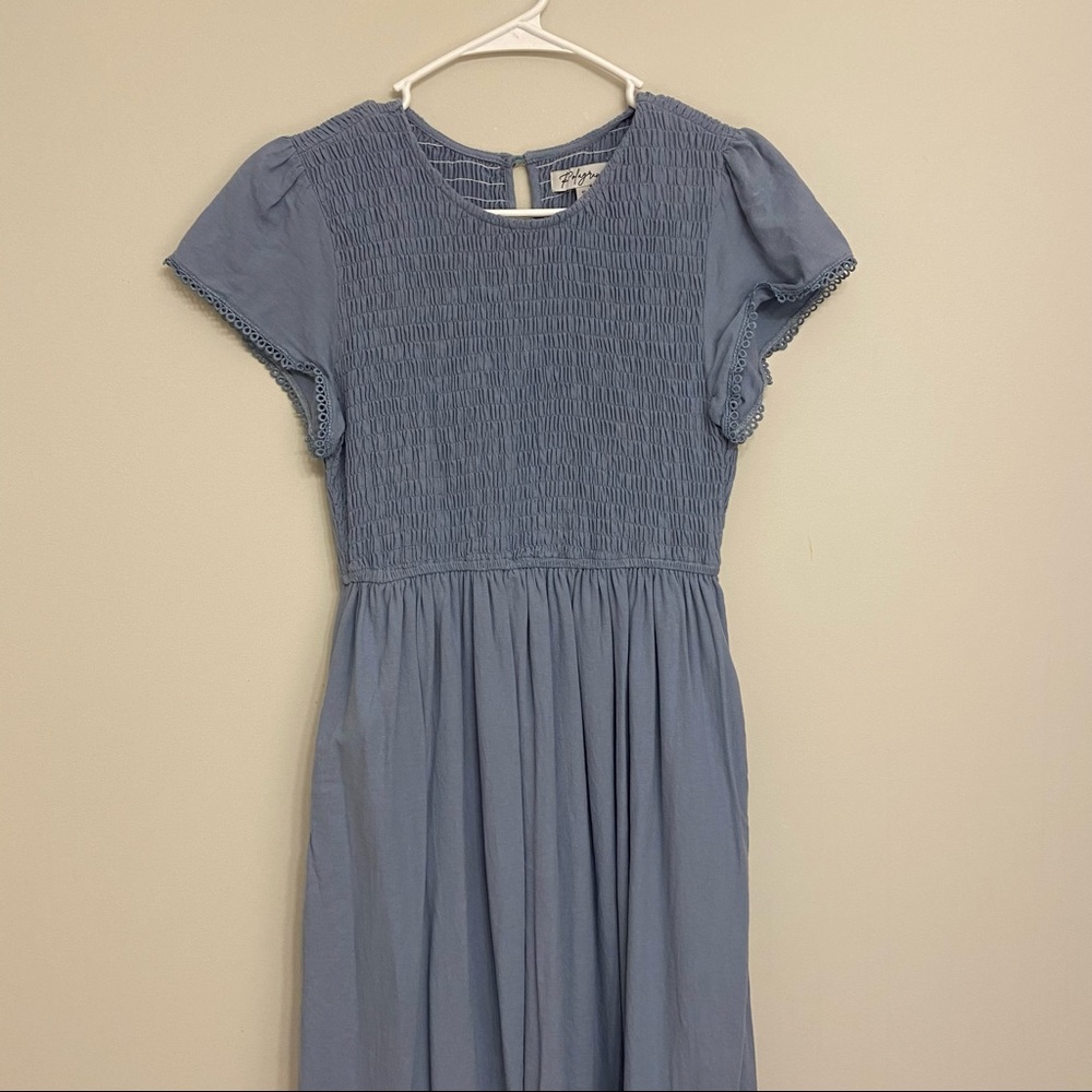 LIKE NEW Polagram Midi Blue Dress